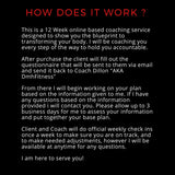 12 Week Transformation Coaching